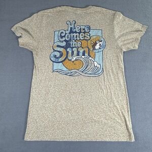 Bucees Shirt Adult Medium Tan Heather "Here Comes The Sun" Graphic Texas